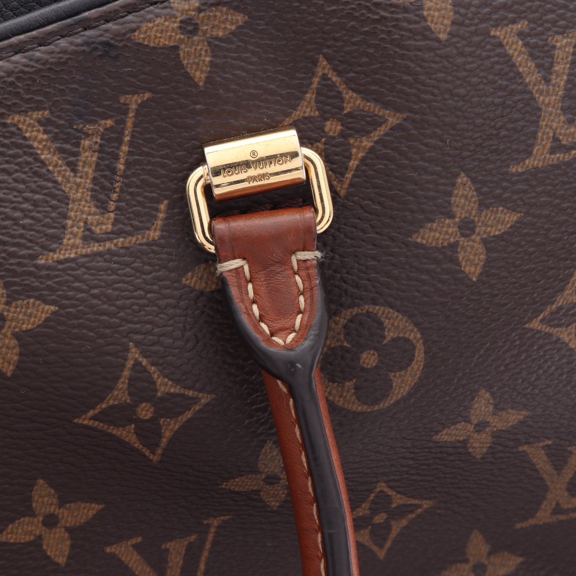パラス モノグラム ノワール 2WAY ハンドバッグ PVC レザー ブラウン ブラック ルイヴィトン バッグ LOUIS VUITTON
