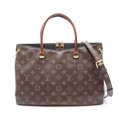 パラス モノグラム ノワール 2WAY ハンドバッグ PVC レザー ブラウン ブラック ルイヴィトン バッグ LOUIS VUITTON