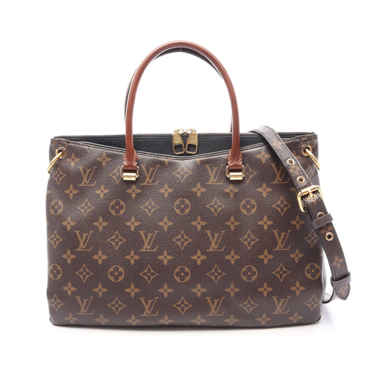 パラス モノグラム ノワール 2WAY ハンドバッグ PVC レザー ブラウン ブラック ルイヴィトン バッグ LOUIS VUITTON