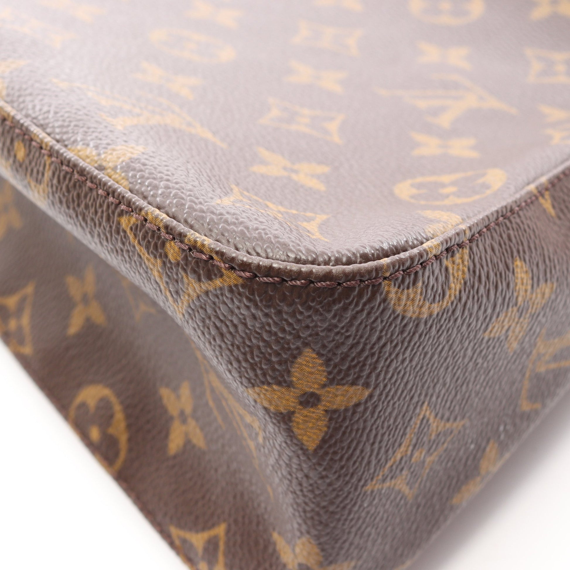 ミニルーピング モノグラム ハンドバッグ PVC レザー ブラウン ルイヴィトン バッグ LOUIS VUITTON