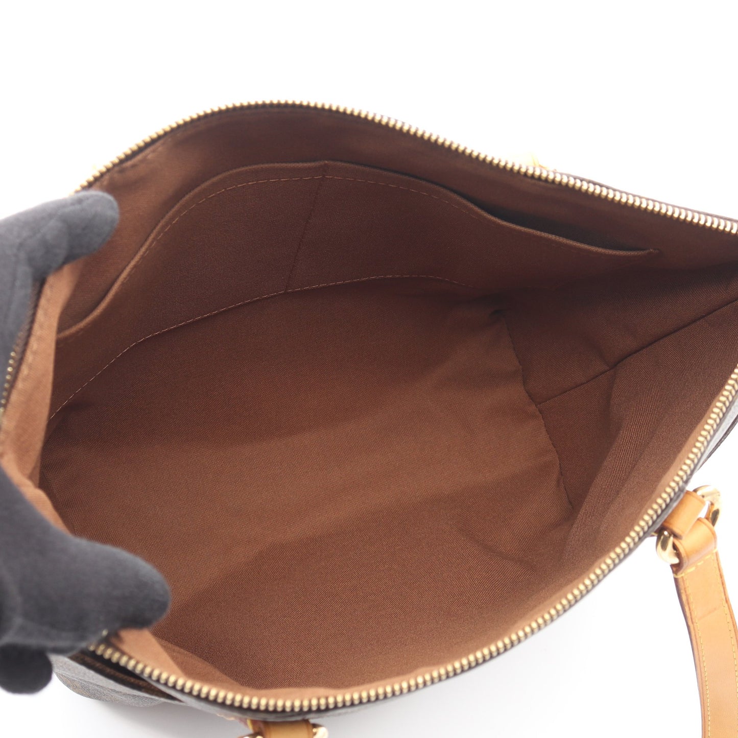 トータリーPM モノグラム ショルダーバッグ トートバッグ PVC レザー ブラウン ルイヴィトン バッグ LOUIS VUITTON