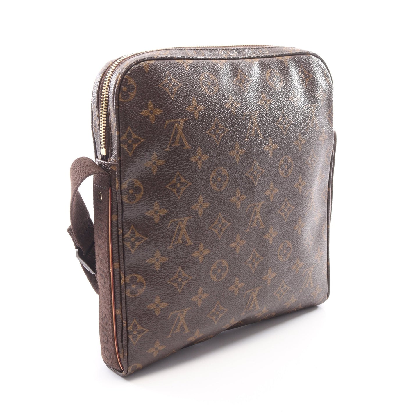 トロター ボブール モノグラム ショルダーバッグ PVC レザー ブラウン ルイヴィトン バッグ LOUIS VUITTON