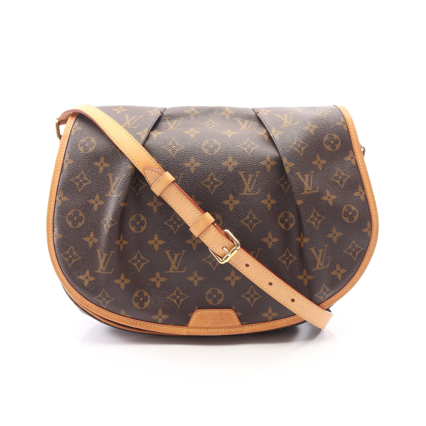 メニルモンタンMM モノグラム ショルダーバッグ PVC レザー ブラウン ルイヴィトン バッグ LOUIS VUITTON