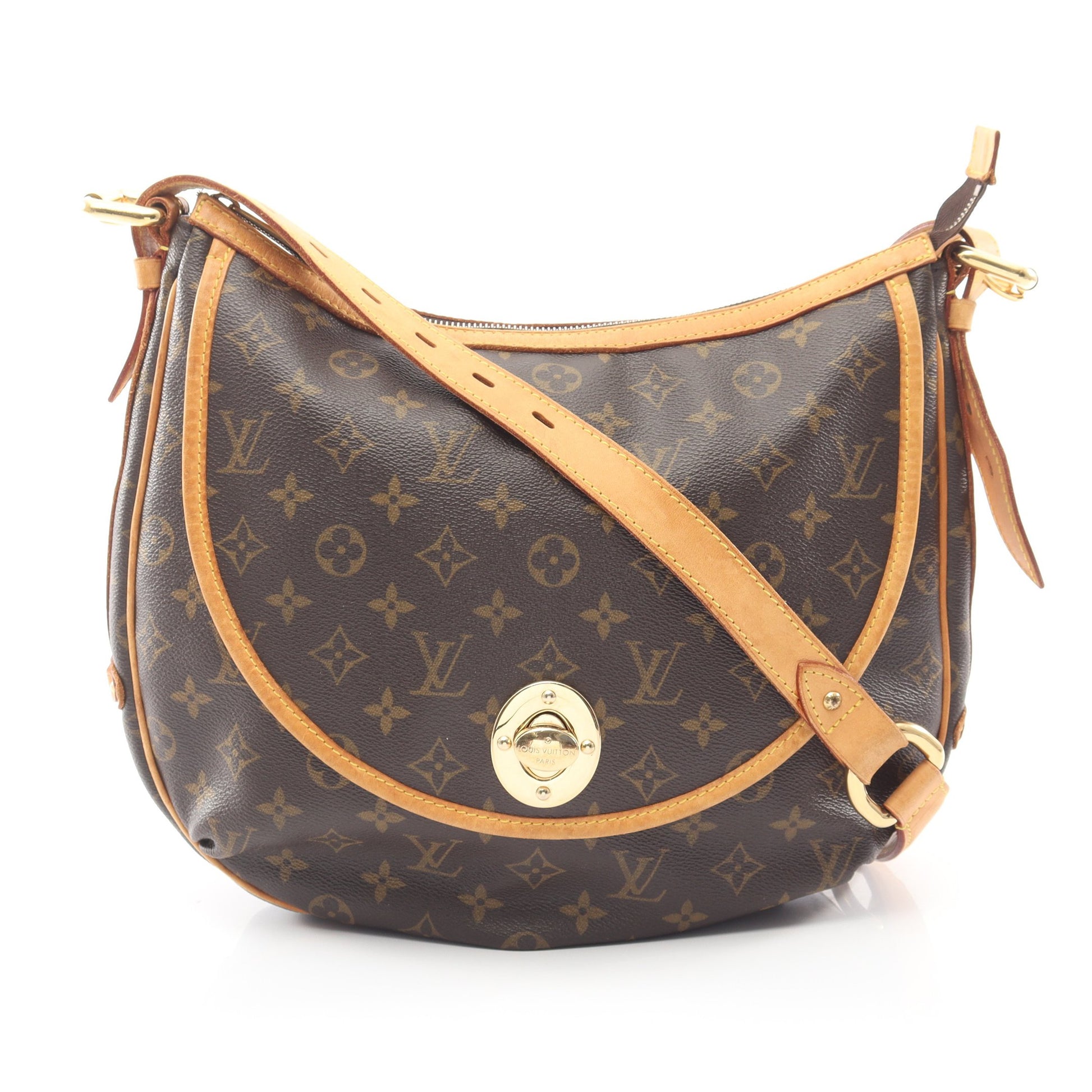 トゥラムGM モノグラム ショルダーバッグ PVC レザー ブラウン ルイヴィトン バッグ LOUIS VUITTON