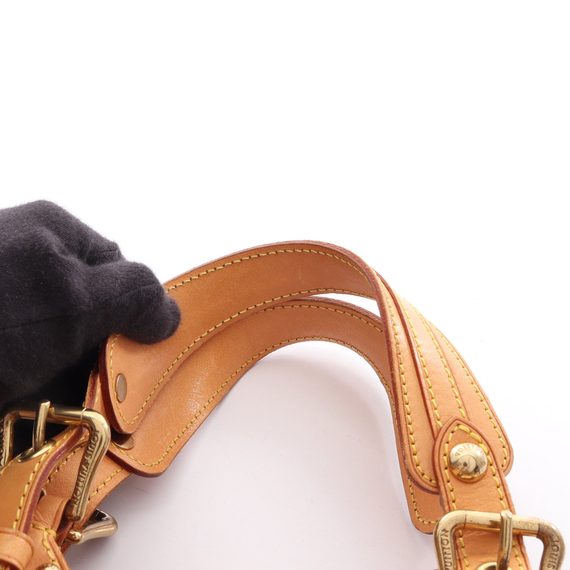 テダPM モノグラム ハンドバッグ PVC レザー ブラウン ルイヴィトン バッグ LOUIS VUITTON