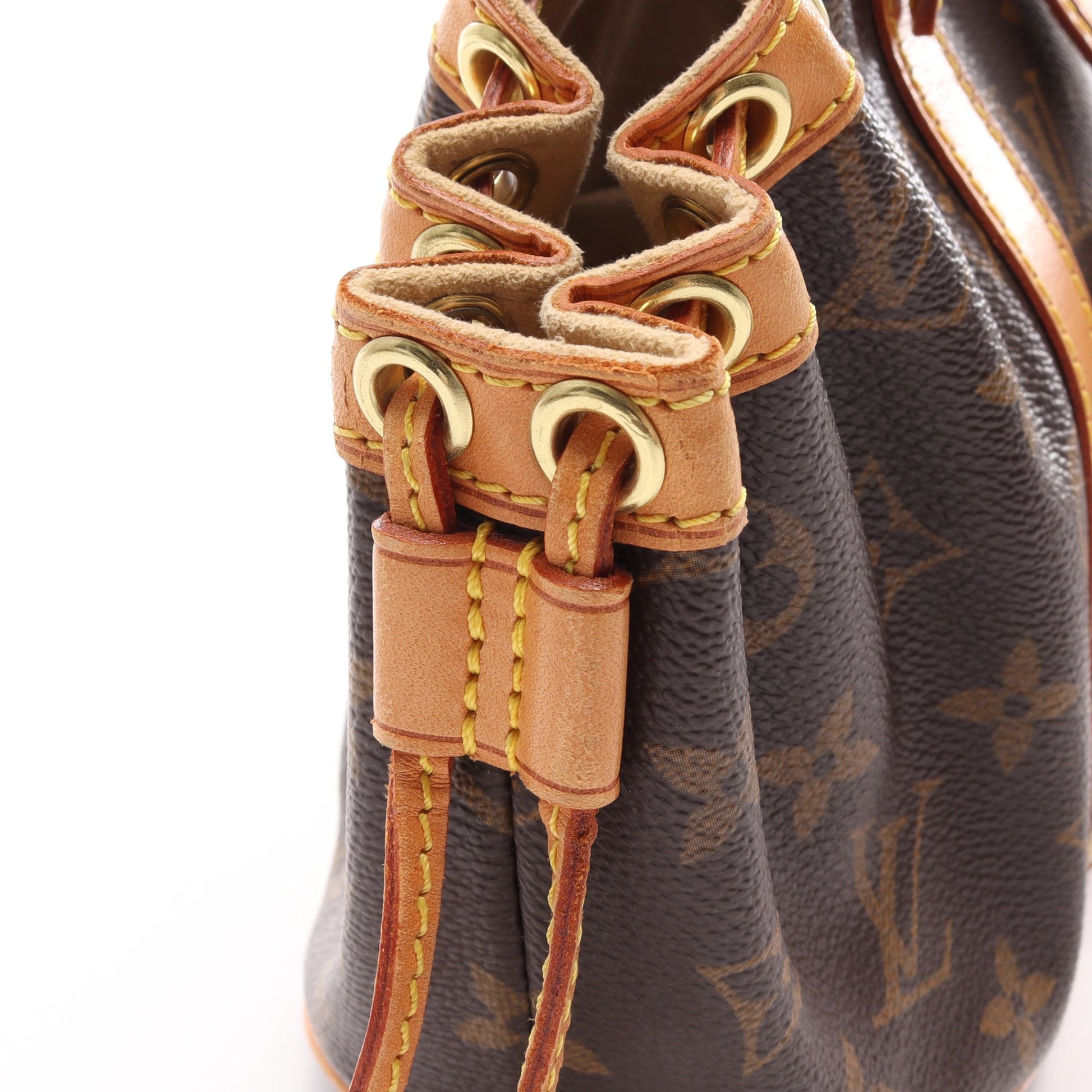 テダPM モノグラム ハンドバッグ PVC レザー ブラウン ルイヴィトン バッグ LOUIS VUITTON