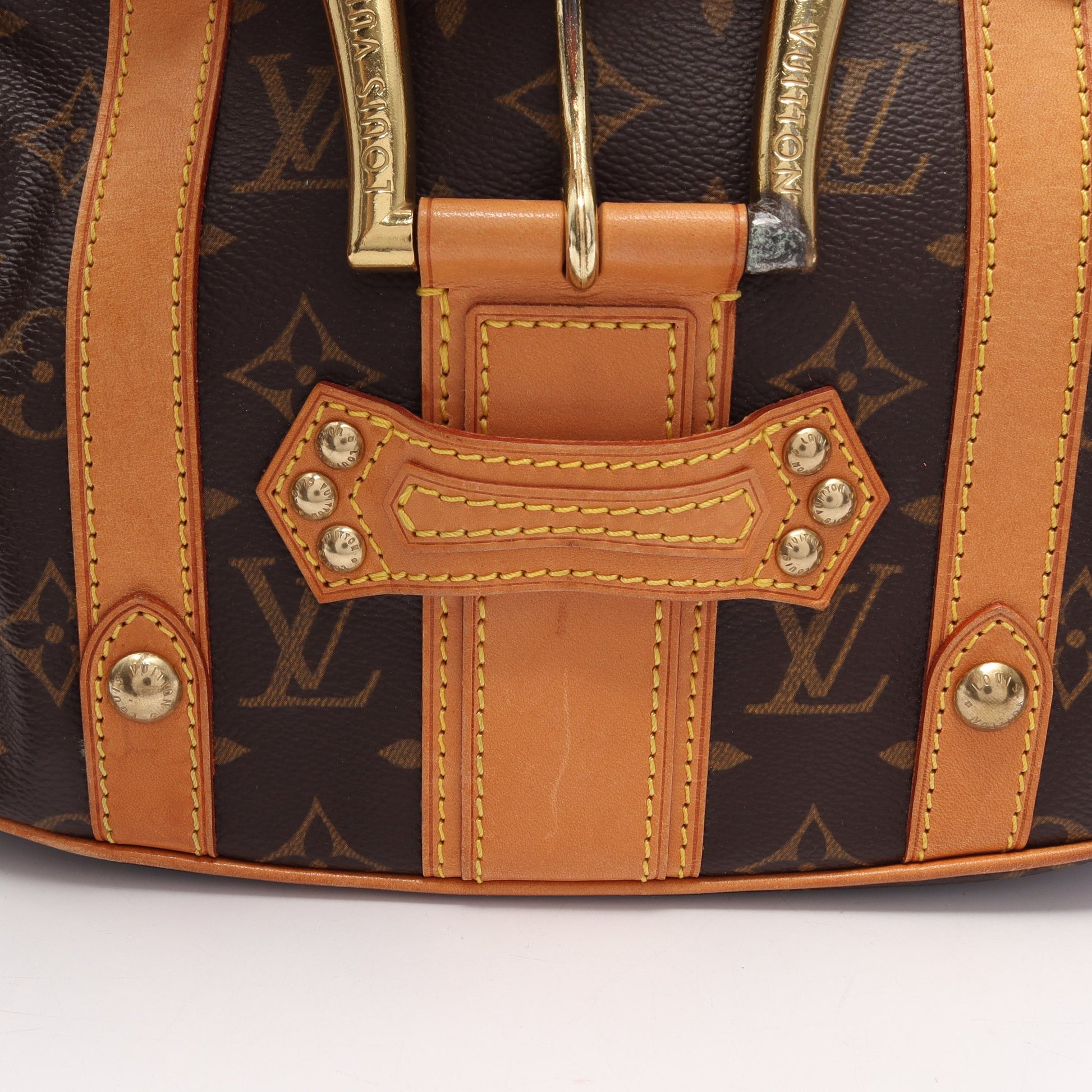 テダPM モノグラム ハンドバッグ PVC レザー ブラウン ルイヴィトン バッグ LOUIS VUITTON