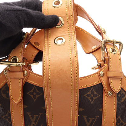 テダPM モノグラム ハンドバッグ PVC レザー ブラウン ルイヴィトン バッグ LOUIS VUITTON