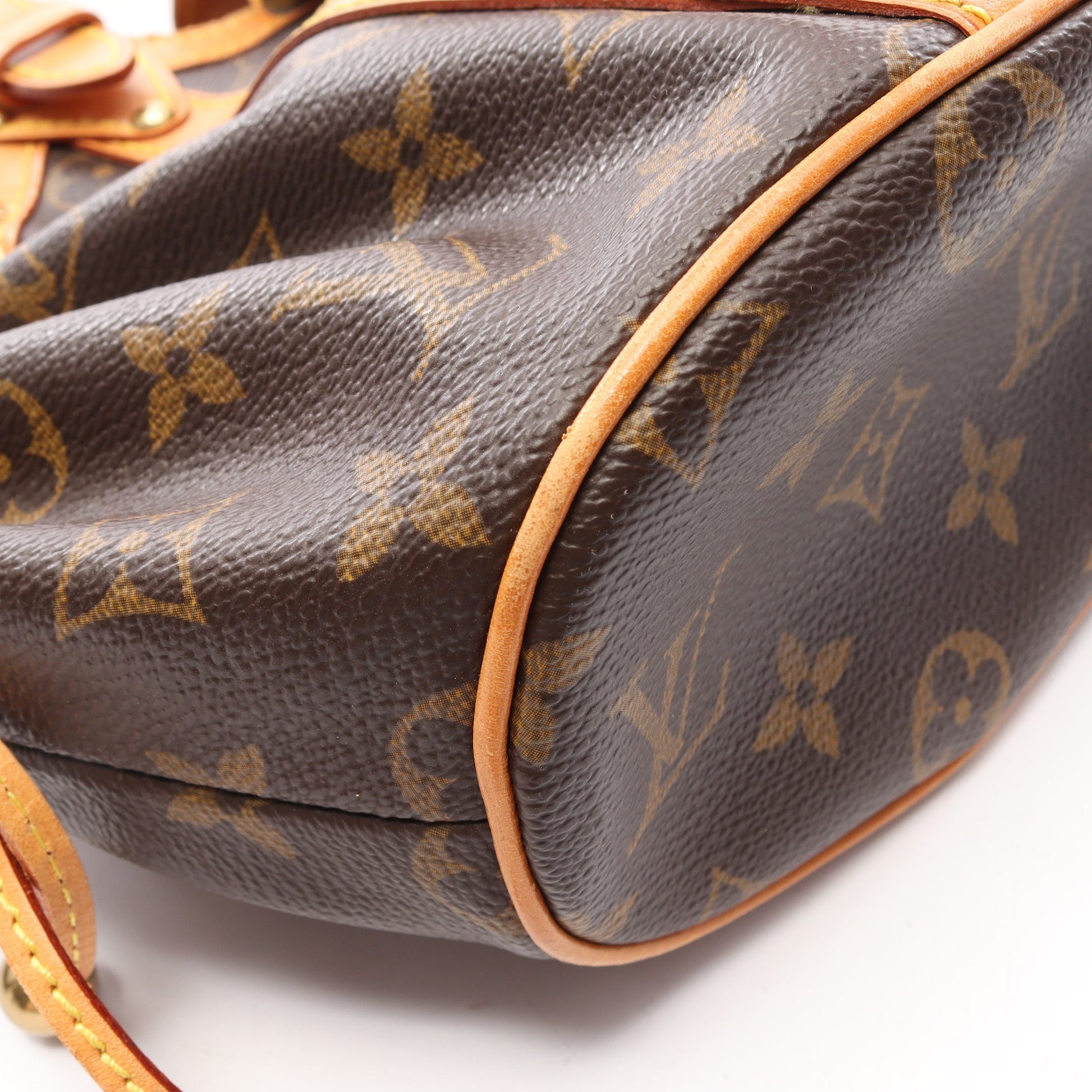 テダPM モノグラム ハンドバッグ PVC レザー ブラウン ルイヴィトン バッグ LOUIS VUITTON