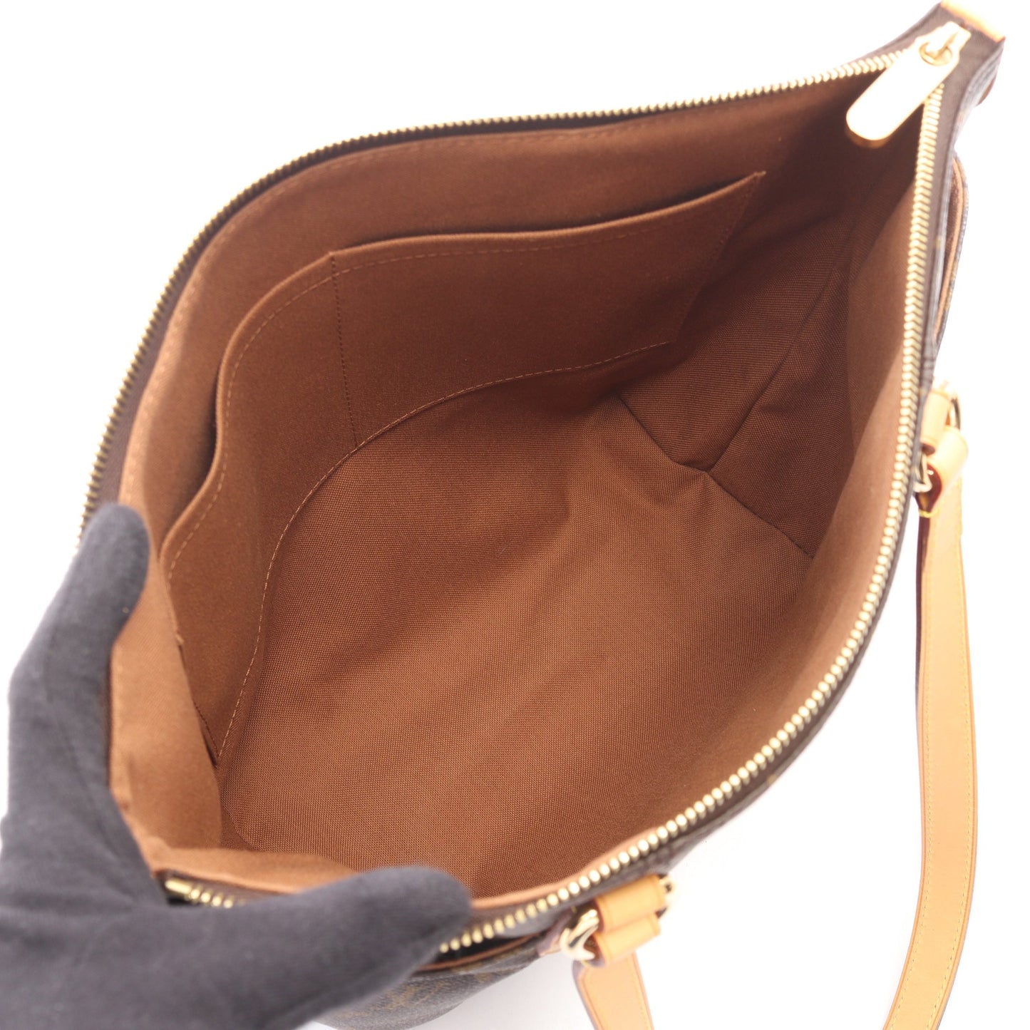 トータリーPM モノグラム ショルダーバッグ トートバッグ PVC レザー ブラウン ルイヴィトン バッグ LOUIS VUITTON