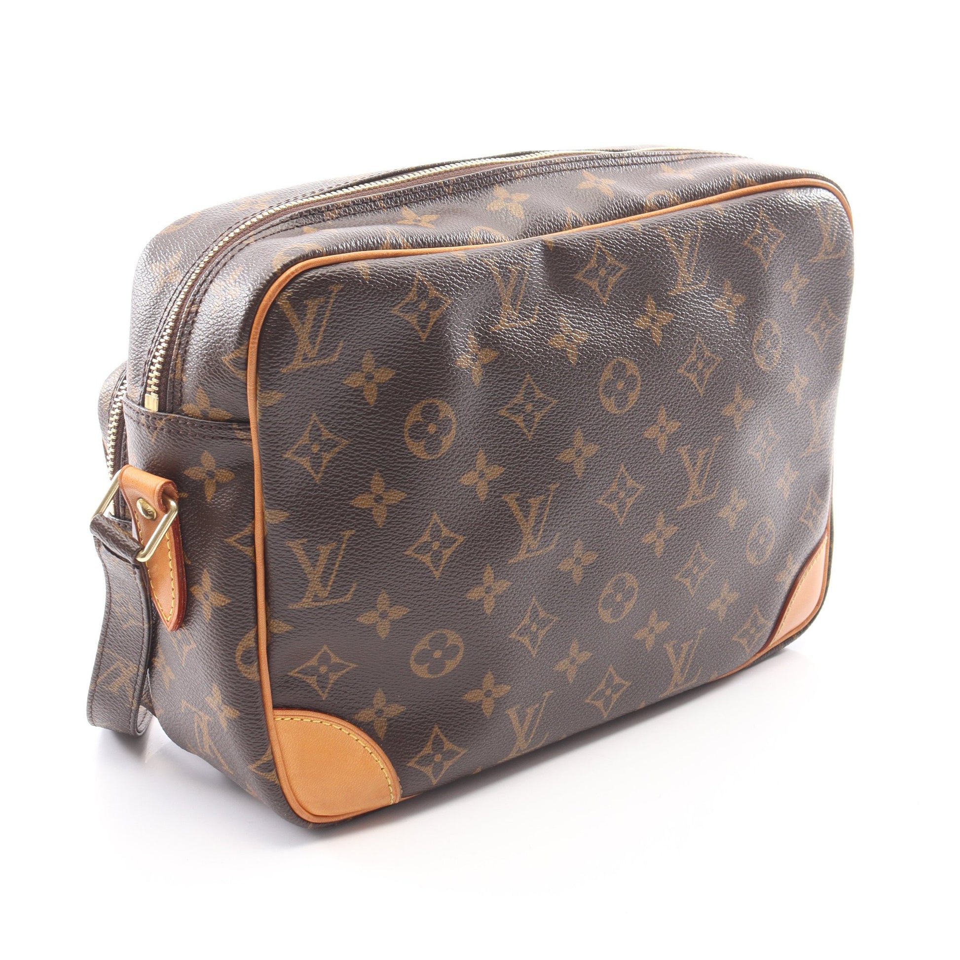 ナイル モノグラム ショルダーバッグ PVC レザー ブラウン ルイヴィトン バッグ LOUIS VUITTON