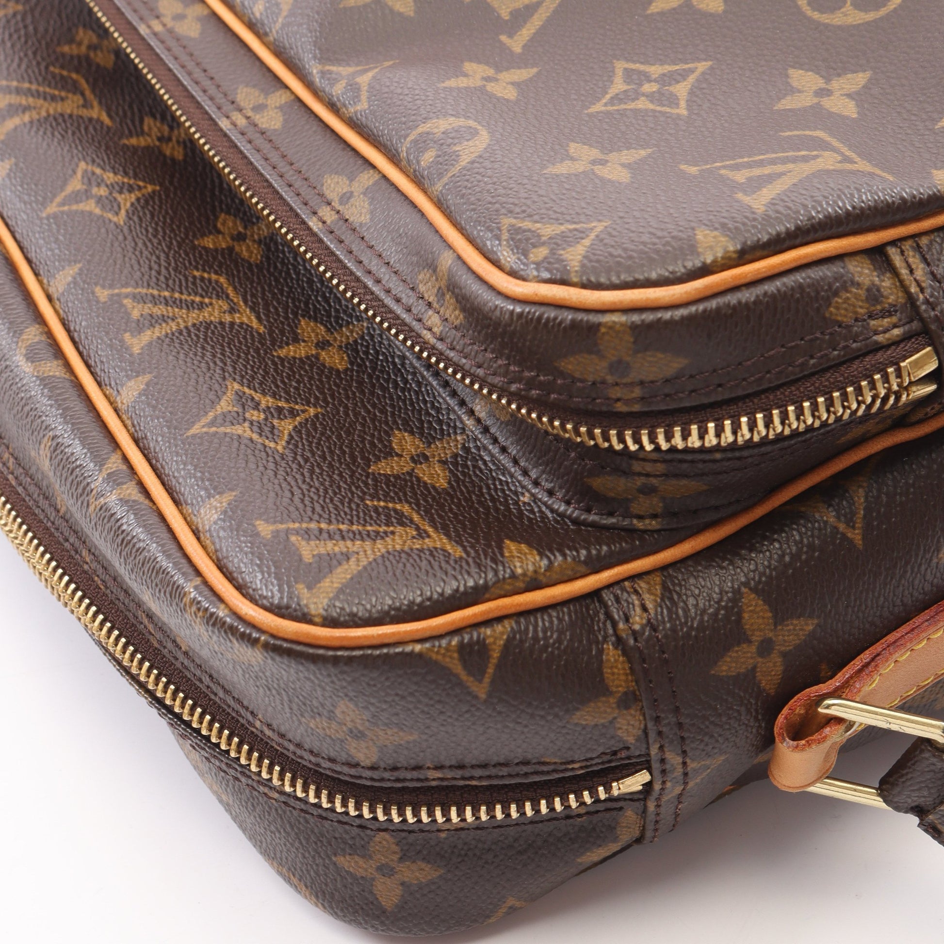 ナイル モノグラム ショルダーバッグ PVC レザー ブラウン ルイヴィトン バッグ LOUIS VUITTON