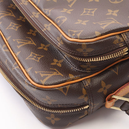 ナイル モノグラム ショルダーバッグ PVC レザー ブラウン ルイヴィトン バッグ LOUIS VUITTON