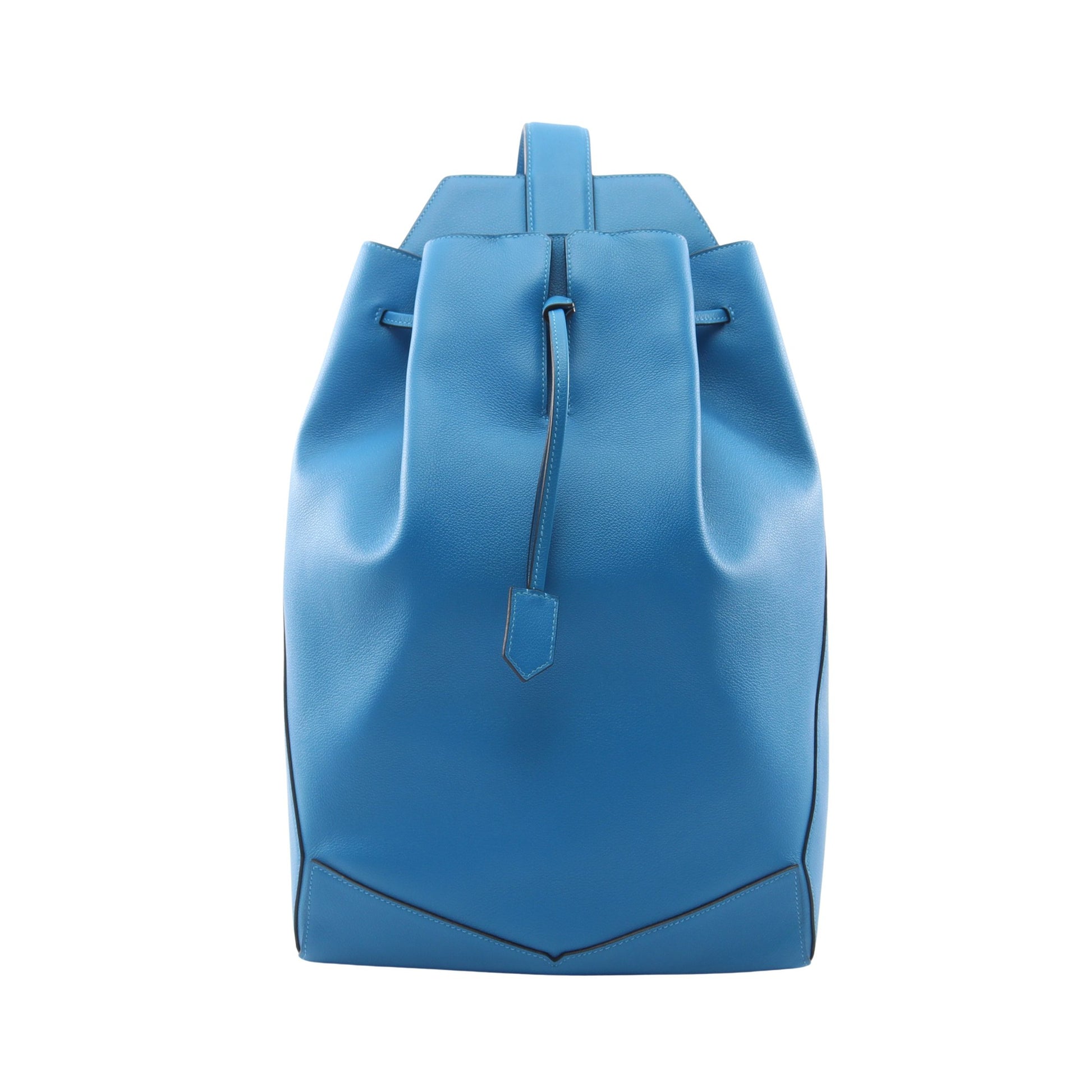 フラッシュセーラー ブルーイドラ ショルダーバッグ エバーカラー ブルー シルバー金具 D刻印 エルメス バッグ HERMES