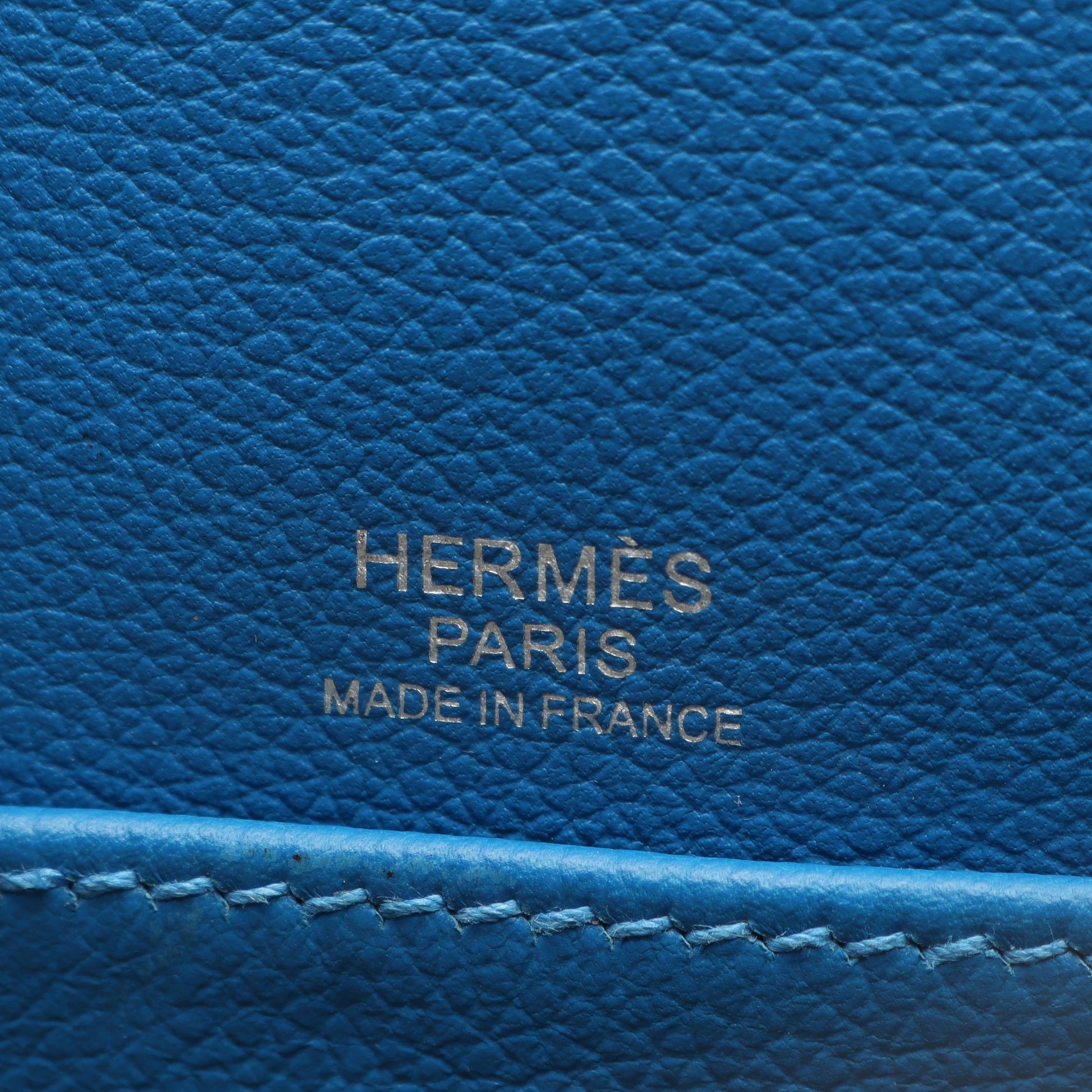 フラッシュセーラー ブルーイドラ ショルダーバッグ エバーカラー ブルー シルバー金具 D刻印 エルメス バッグ HERMES
