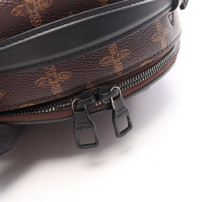 ホイールボックス モノグラム 2WAY ハンドバッグ PVC レザー ブラウン ブラック ルイヴィトン バッグ LOUIS VUITTON