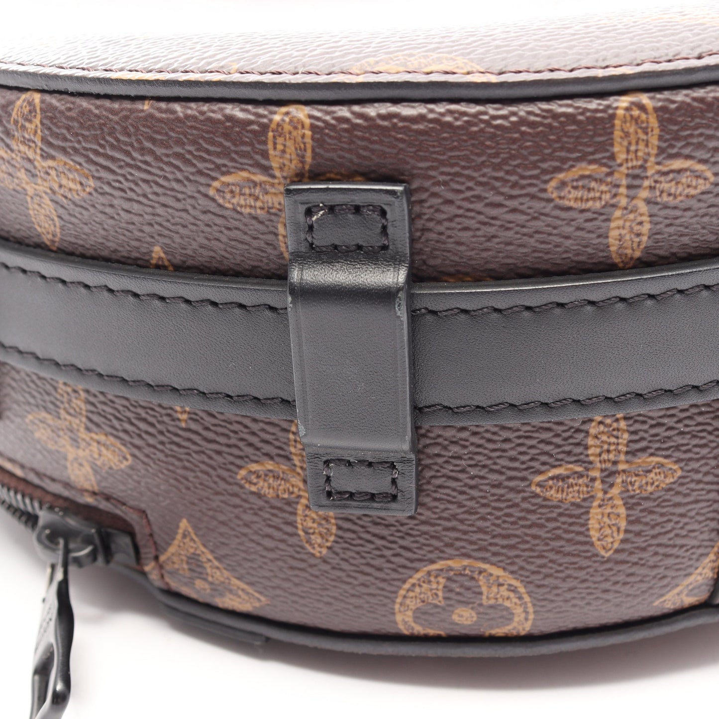 ホイールボックス モノグラム 2WAY ハンドバッグ PVC レザー ブラウン ブラック ルイヴィトン バッグ LOUIS VUITTON