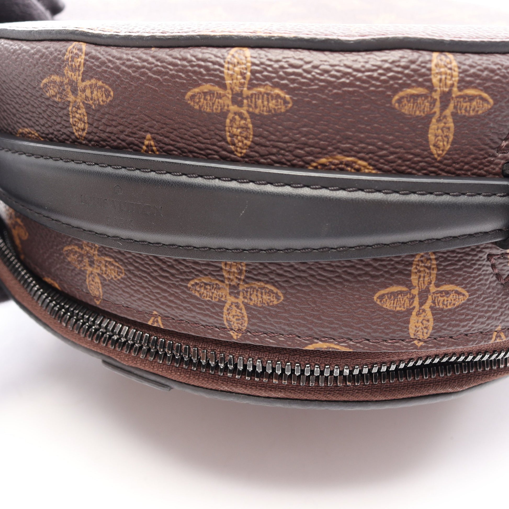 ホイールボックス モノグラム 2WAY ハンドバッグ PVC レザー ブラウン ブラック ルイヴィトン バッグ LOUIS VUITTON