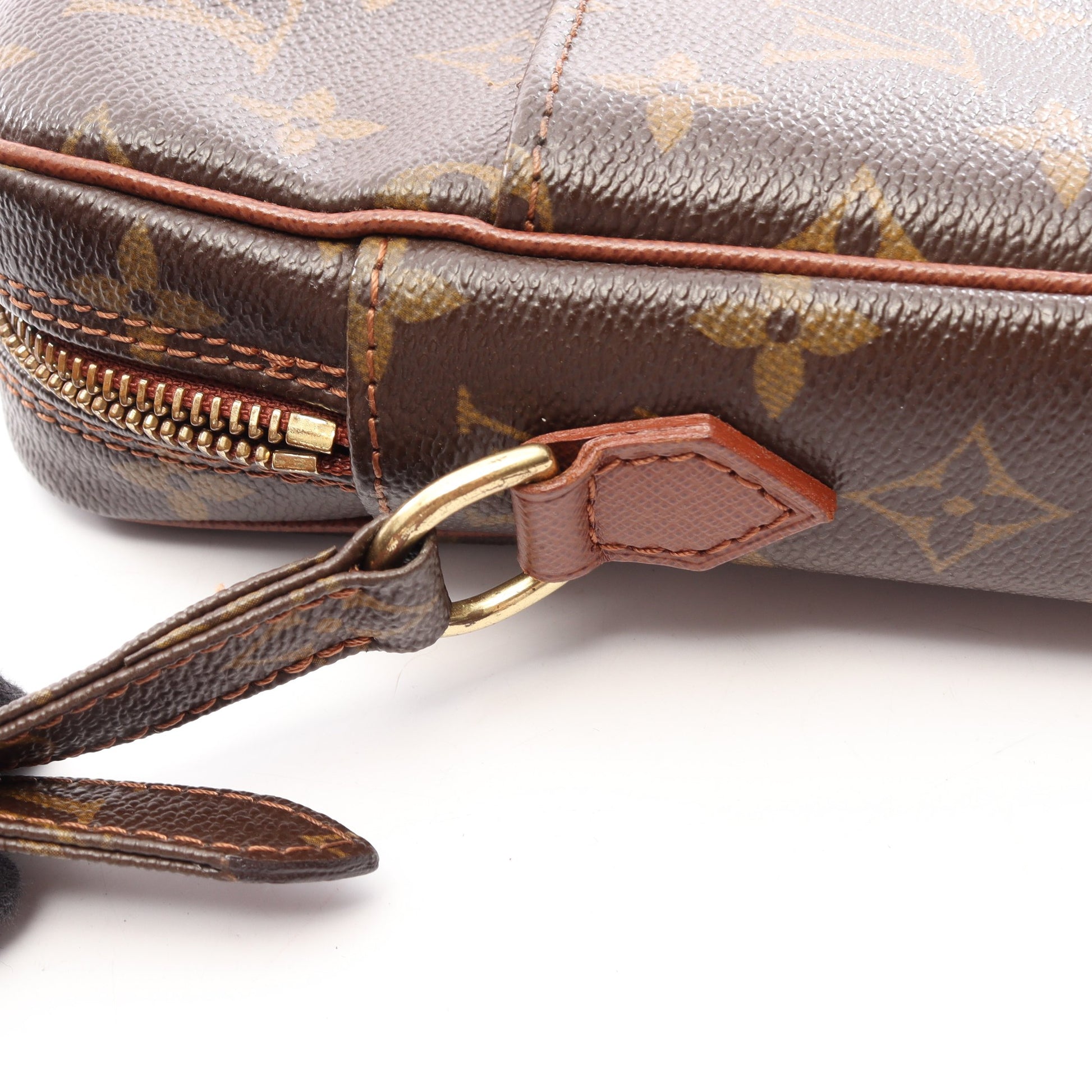 LOUIS VUITTON × COMME des GARCONS プチマルソー モノグラム ショルダーバッグ PVC レザー ブラウン ルイヴィトン バッグ LOUIS VUITTON