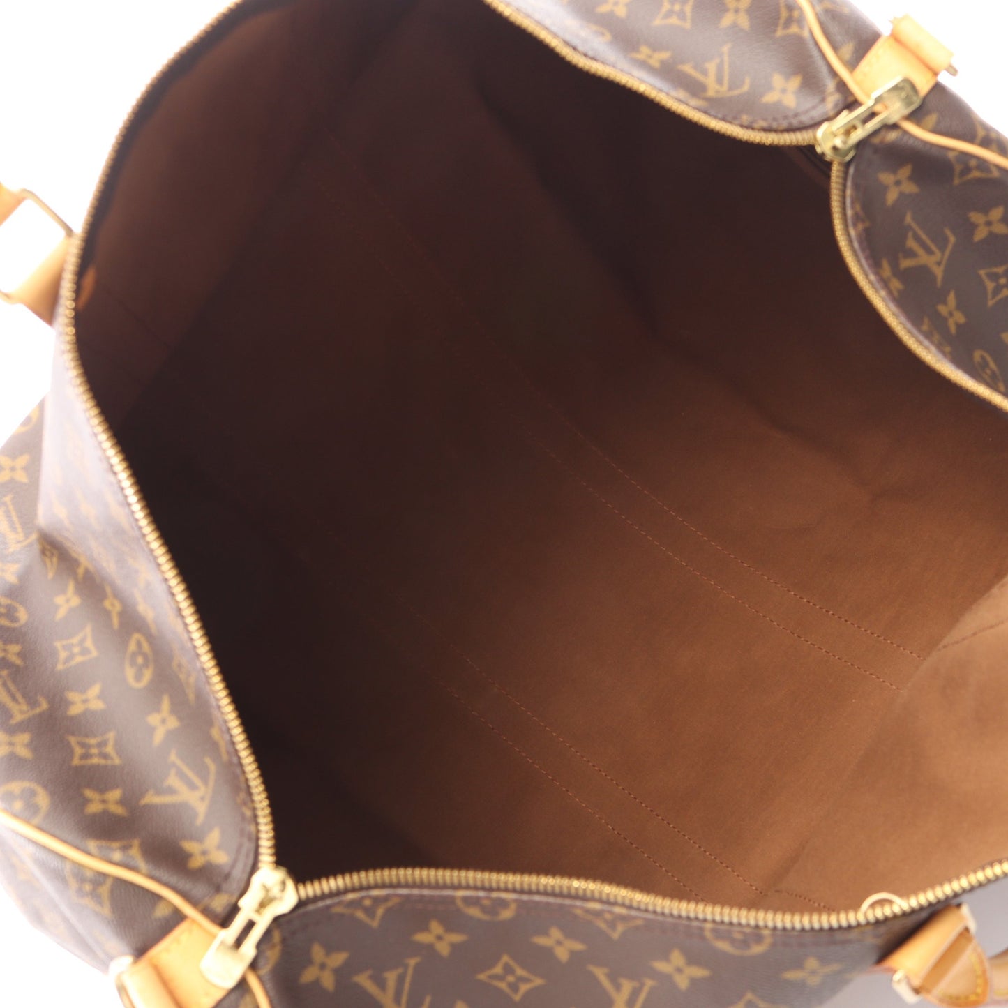 キーポル バンドリエール55 モノグラム 2WAY ボストンバッグ PVC レザー ブラウン ルイヴィトン バッグ LOUIS VUITTON