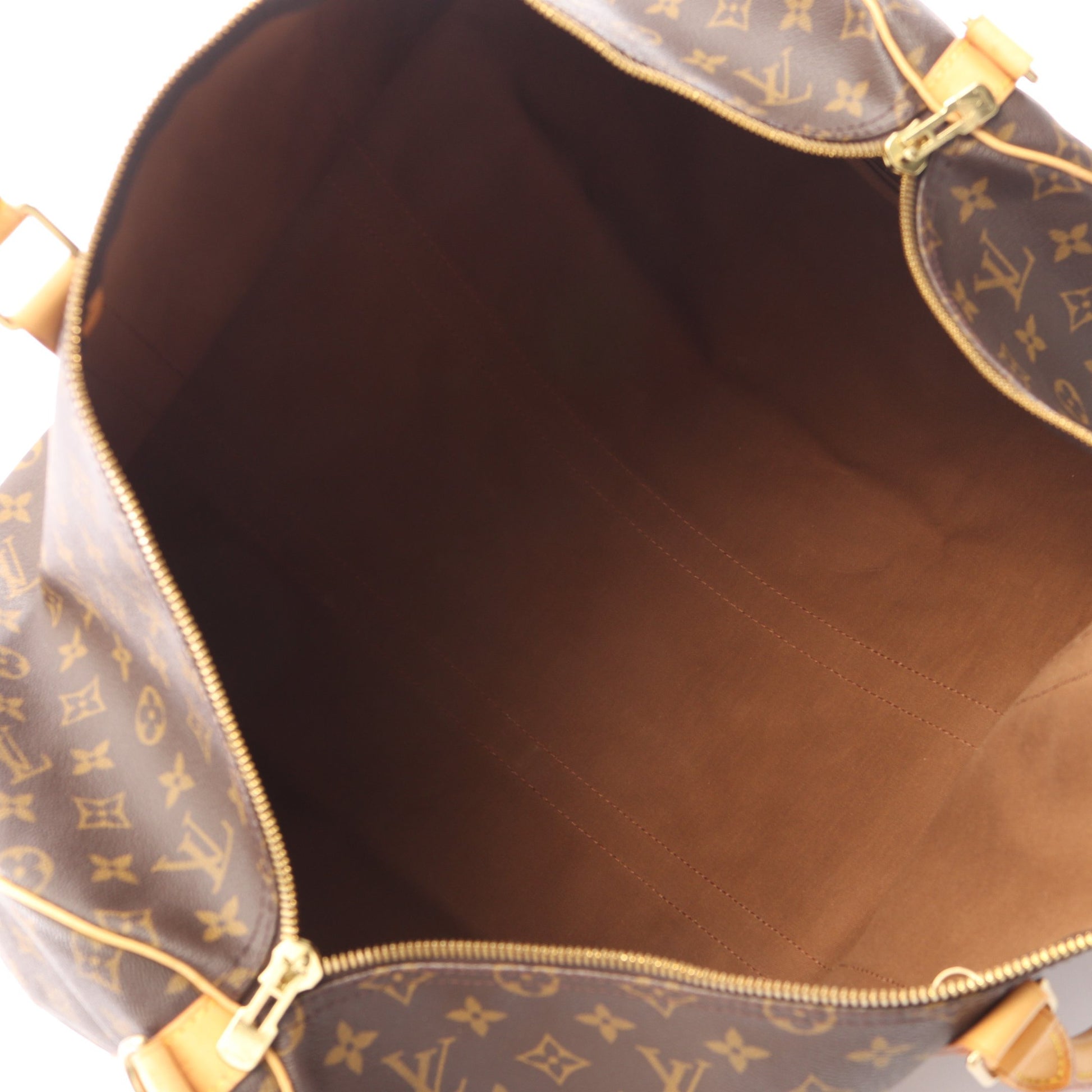 キーポル バンドリエール55 モノグラム 2WAY ボストンバッグ PVC レザー ブラウン ルイヴィトン バッグ LOUIS VUITTON