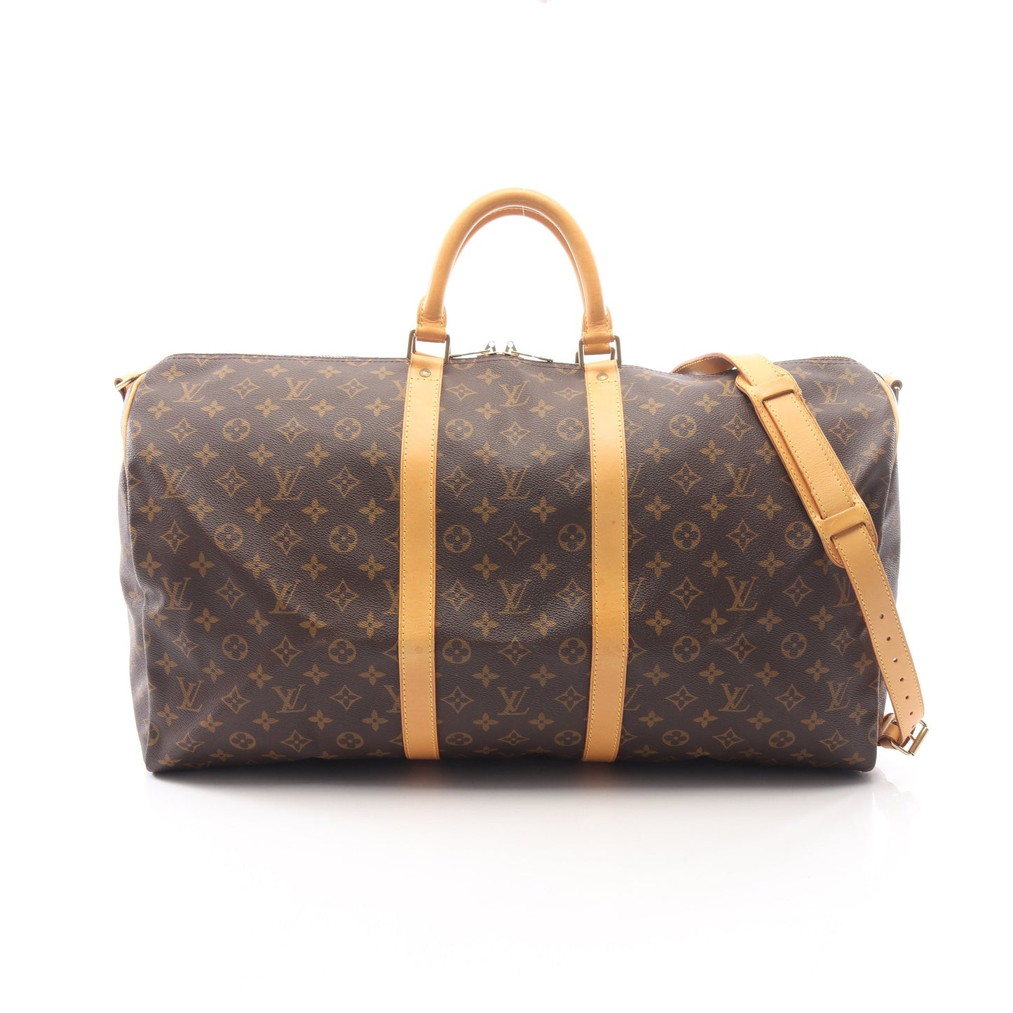 キーポル バンドリエール55 モノグラム 2WAY ボストンバッグ PVC レザー ブラウン ルイヴィトン バッグ LOUIS VUITTON