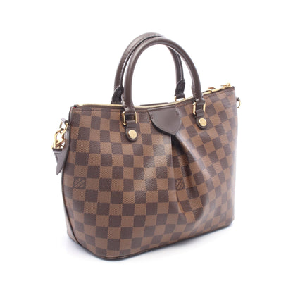 シエナPM ダミエエベヌ 2WAY ハンドバッグ PVC レザー ブラウン ルイヴィトン バッグ LOUIS VUITTON