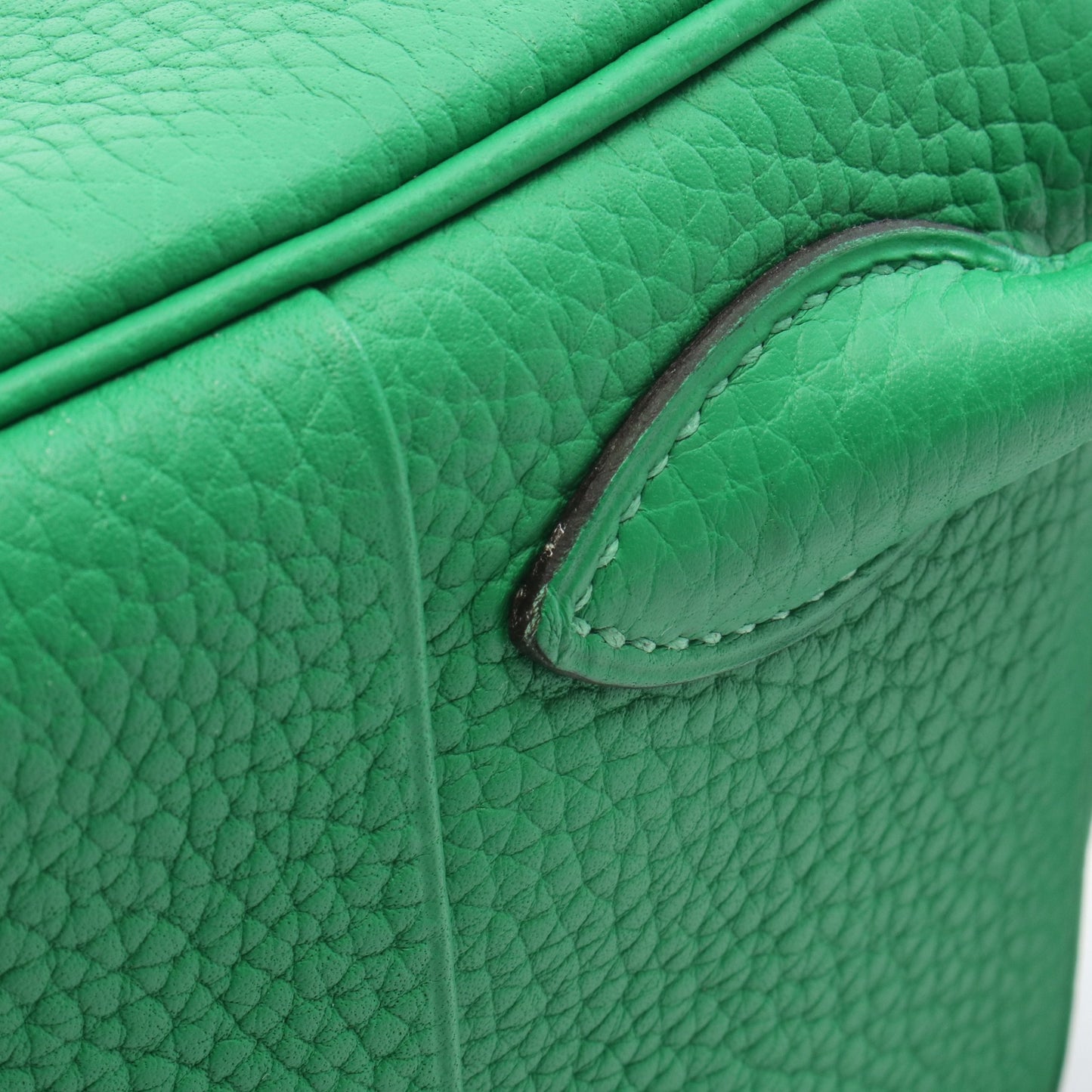 リンディ26 バンブー ショルダーバッグ トリヨンクレマンス グリーン シルバー金具 □R刻印 エルメス バッグ HERMES