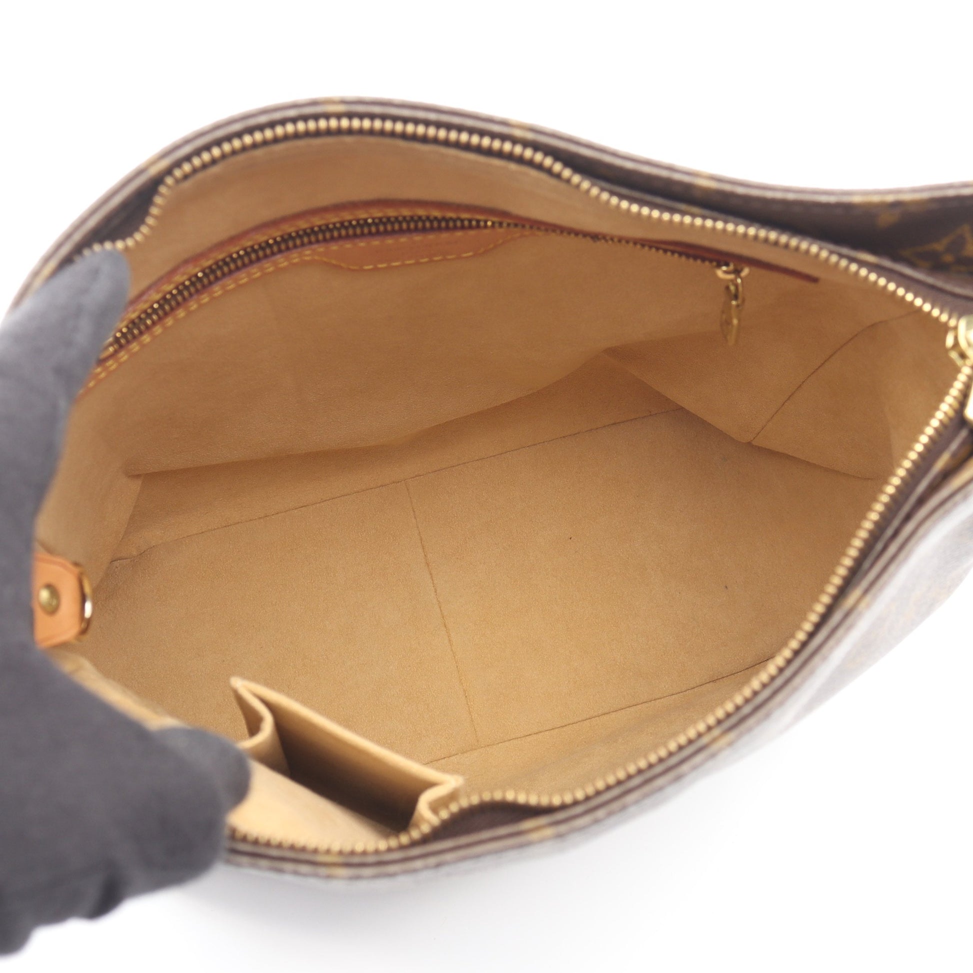 ルーピングGM モノグラム ショルダーバッグ PVC レザー ブラウン ルイヴィトン バッグ LOUIS VUITTON