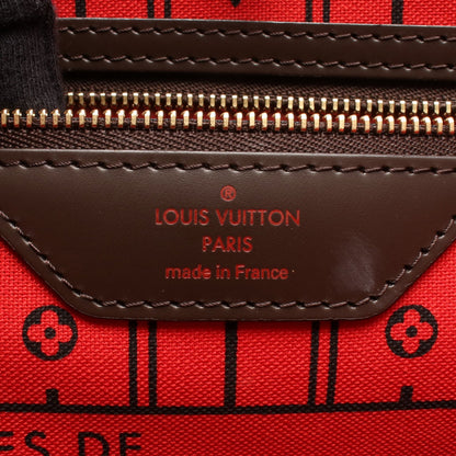 ネヴァーフルMM ダミエエベヌ ショルダーバッグ トートバッグ PVC レザー ブラウン ルイヴィトン バッグ LOUIS VUITTON