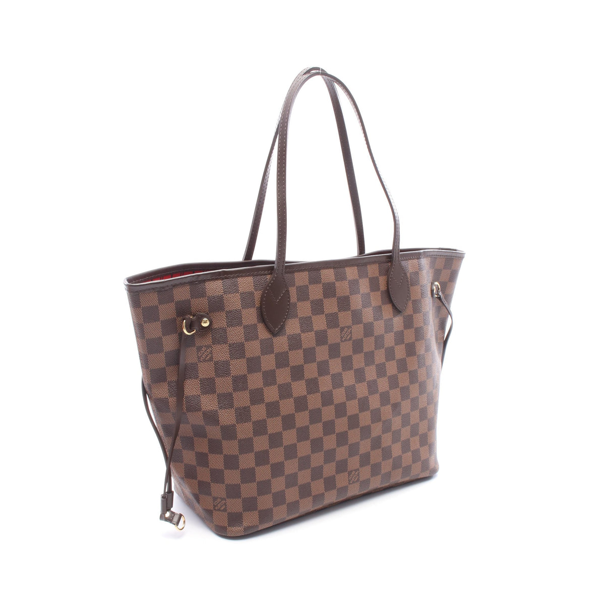 ネヴァーフルMM ダミエエベヌ ショルダーバッグ トートバッグ PVC レザー ブラウン ルイヴィトン バッグ LOUIS VUITTON