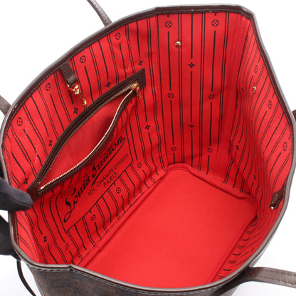 ネヴァーフルMM ダミエエベヌ ショルダーバッグ トートバッグ PVC レザー ブラウン ルイヴィトン バッグ LOUIS VUITTON