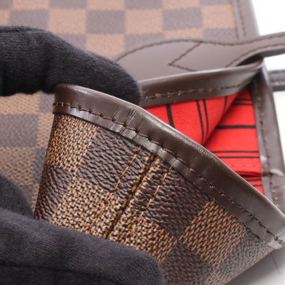ネヴァーフルMM ダミエエベヌ ショルダーバッグ トートバッグ PVC レザー ブラウン ルイヴィトン バッグ LOUIS VUITTON