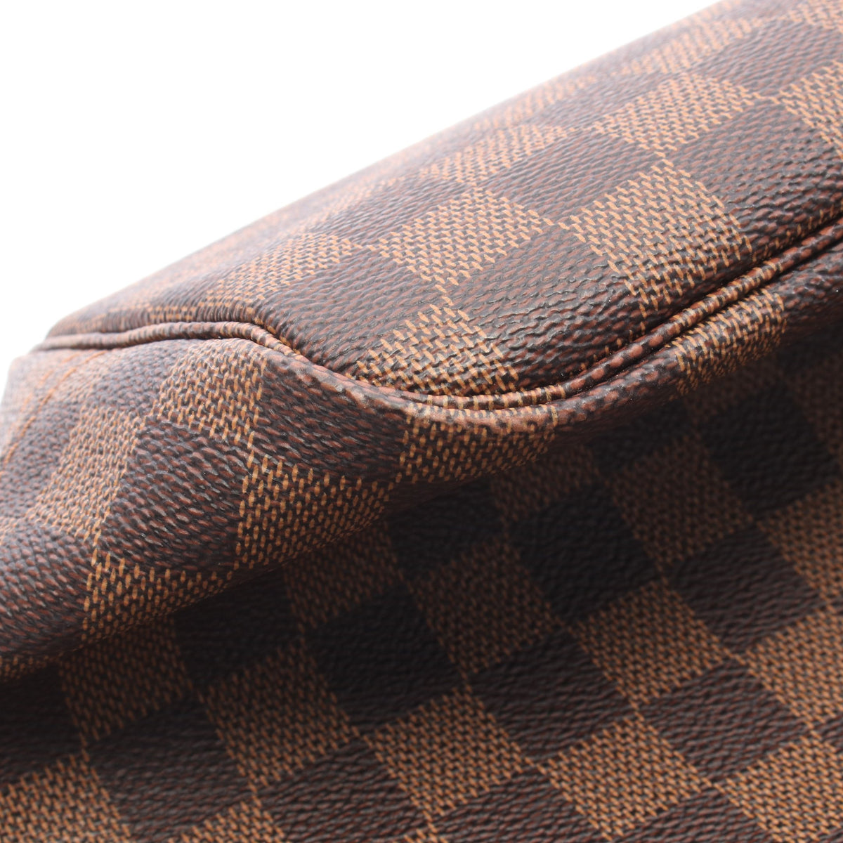 ネヴァーフルMM ダミエエベヌ ショルダーバッグ トートバッグ PVC レザー ブラウン ルイヴィトン バッグ LOUIS VUITTON