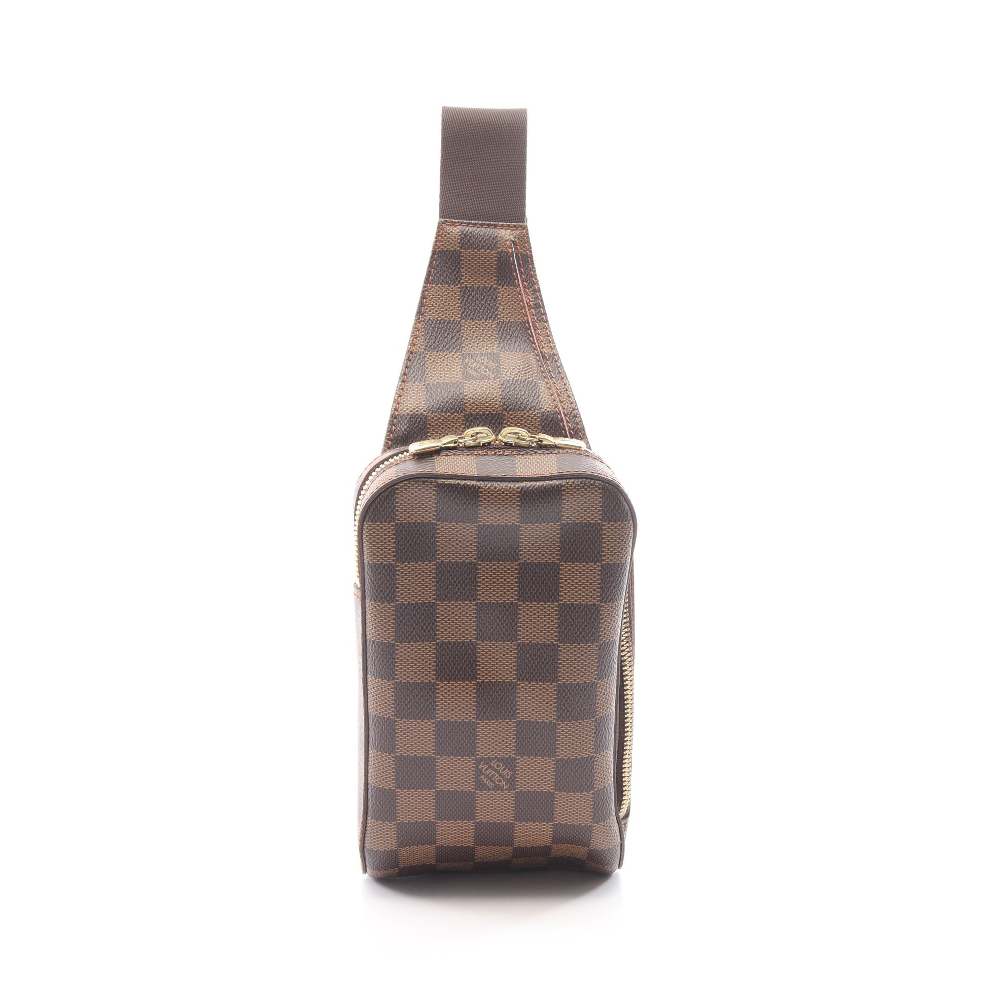 ジェロニモス ダミエエベヌ ボディバッグ PVC ブラウン ルイヴィトン バッグ LOUIS VUITTON