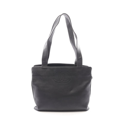 ココマーク ショルダーバッグ トートバッグ ラムスキン ブラック ブラック金具 シャネル バッグ CHANEL