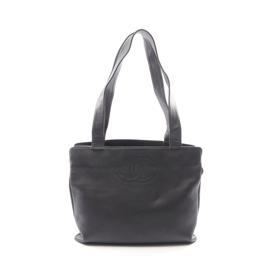 ココマーク ショルダーバッグ トートバッグ ラムスキン ブラック ブラック金具 シャネル バッグ CHANEL
