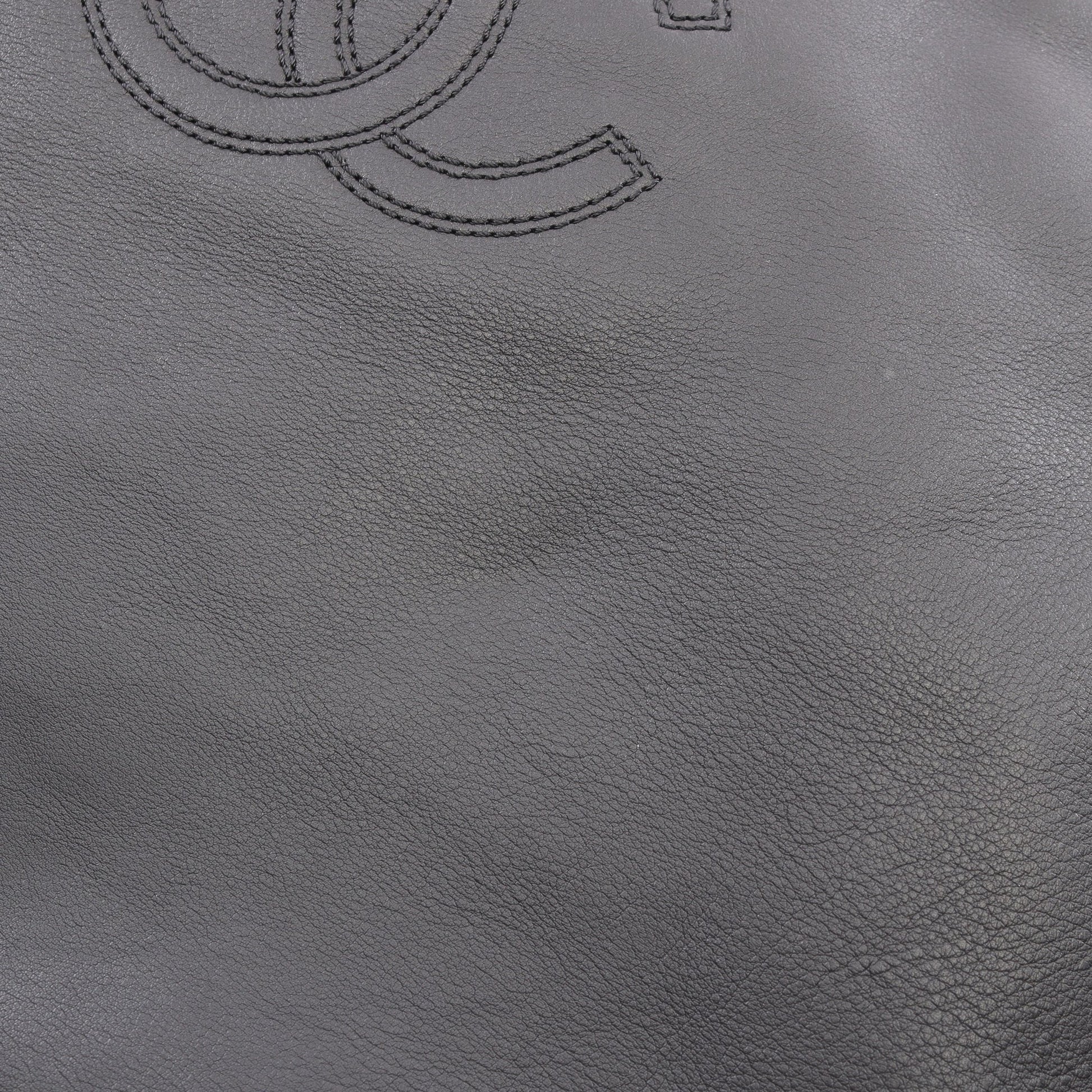 ココマーク ショルダーバッグ トートバッグ ラムスキン ブラック ブラック金具 シャネル バッグ CHANEL