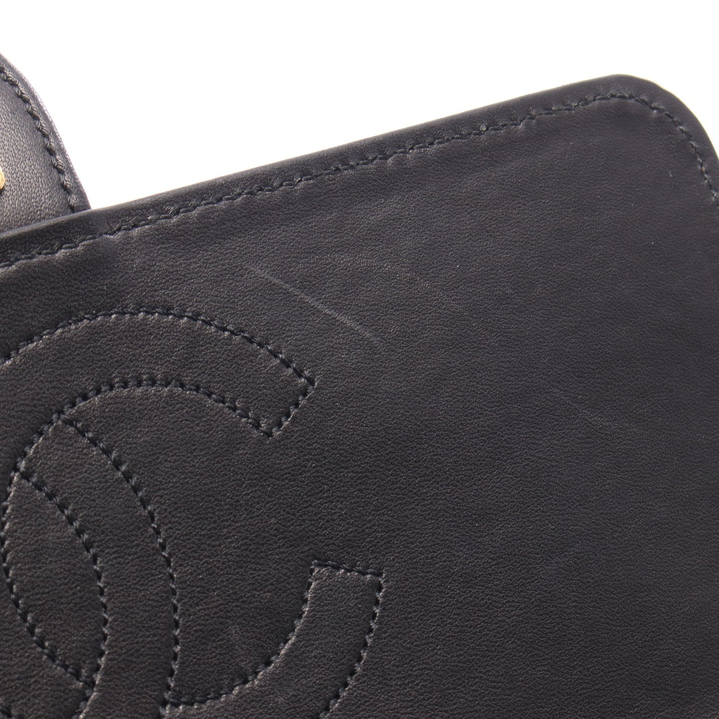 マトラッセ シングルフラップ チェーンショルダーバッグ ラムスキン ブラック ゴールド金具 シャネル バッグ CHANEL