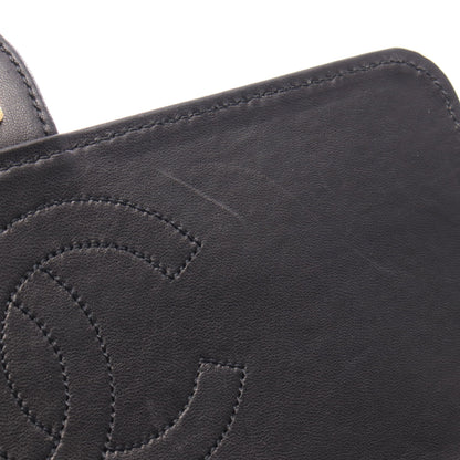 マトラッセ シングルフラップ チェーンショルダーバッグ ラムスキン ブラック ゴールド金具 シャネル バッグ CHANEL