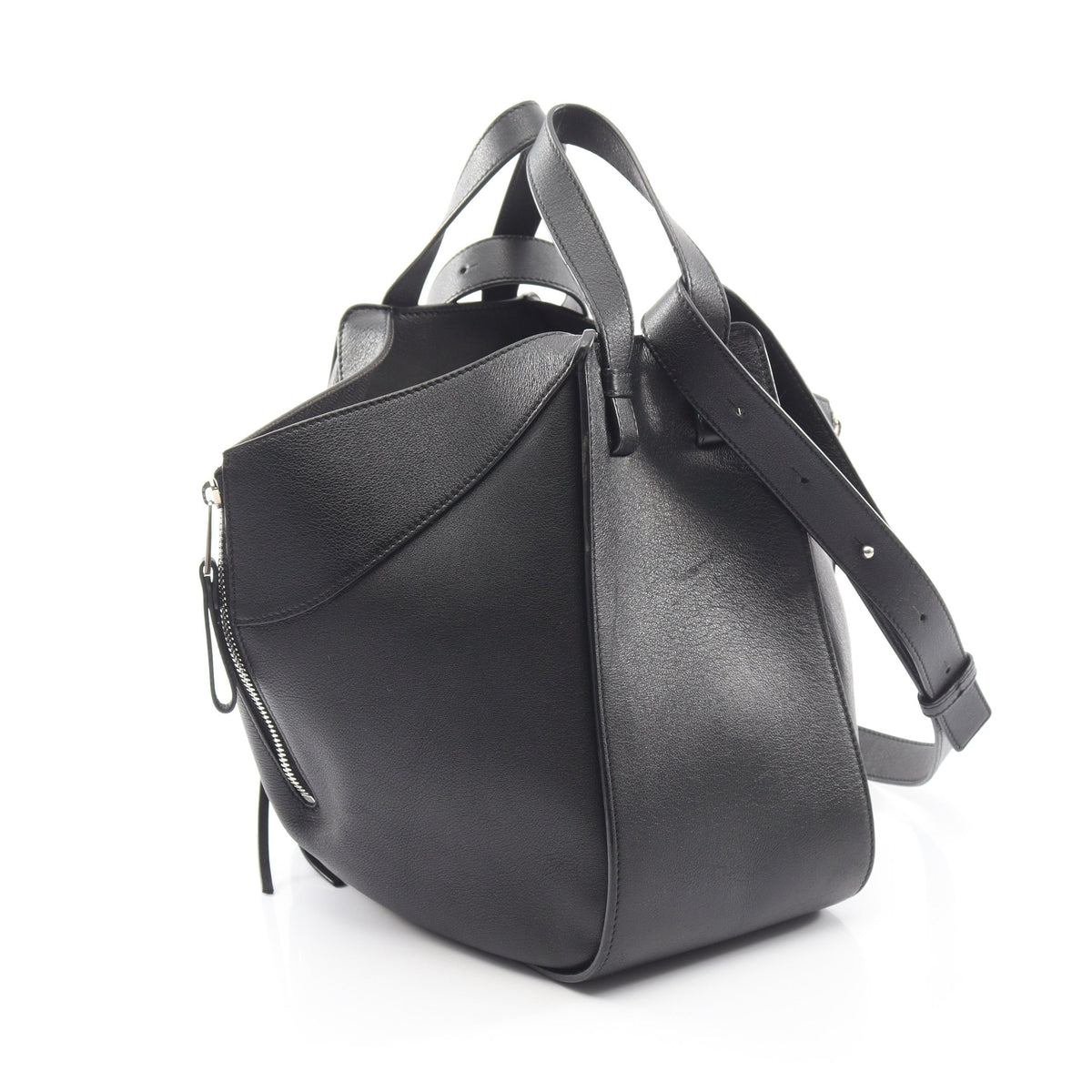 ハンモックバッグ スモール 2WAY ハンドバッグ レザー ブラック ロエベ バッグ LOEWE