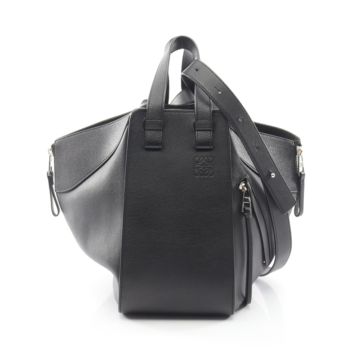ハンモックバッグ スモール 2WAY ハンドバッグ レザー ブラック ロエベ バッグ LOEWE