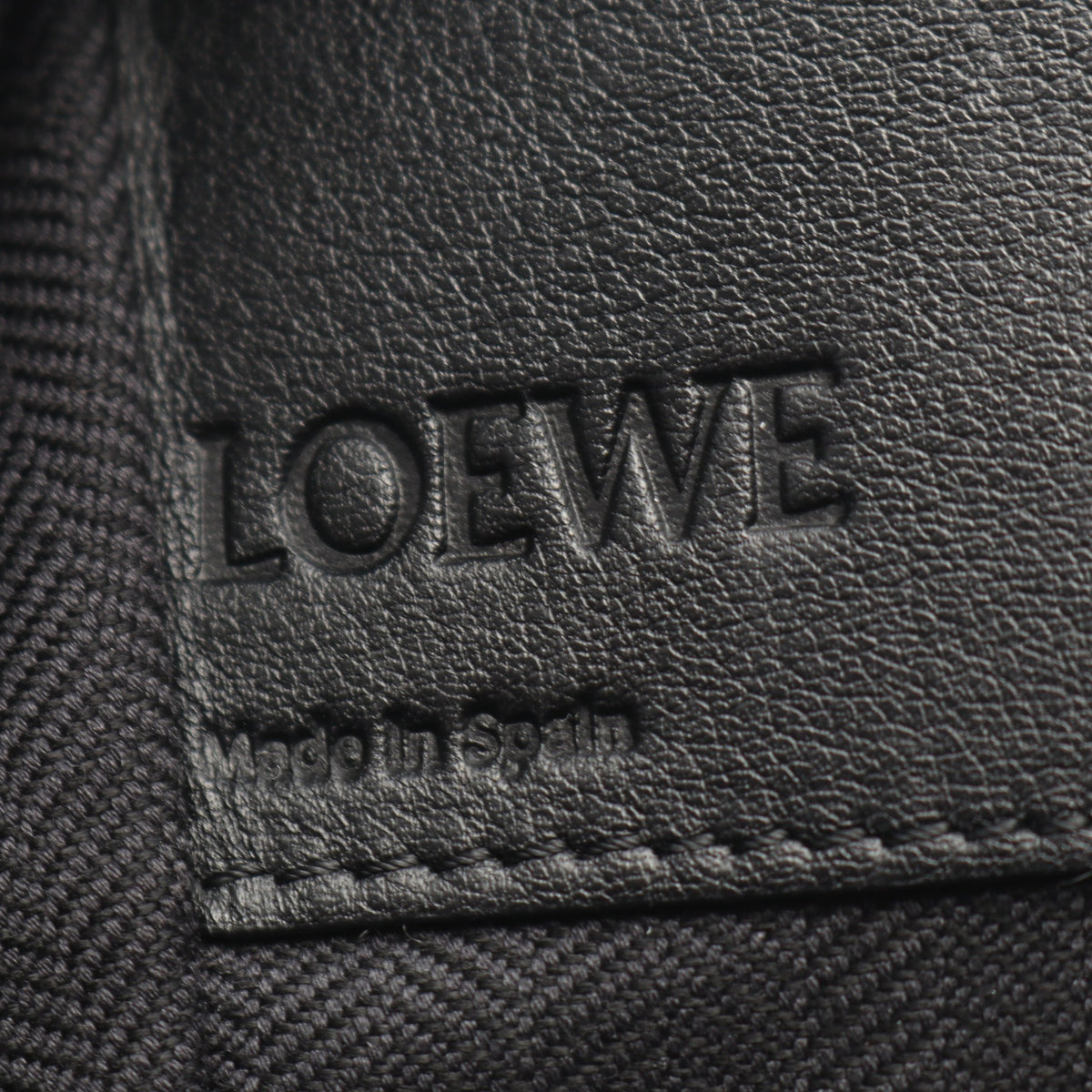 ハンモックバッグ スモール 2WAY ハンドバッグ レザー ブラック ロエベ バッグ LOEWE