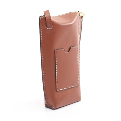 GATE POCKET ゲートポケット ショルダーバッグ レザー ブラウン ロエベ バッグ LOEWE