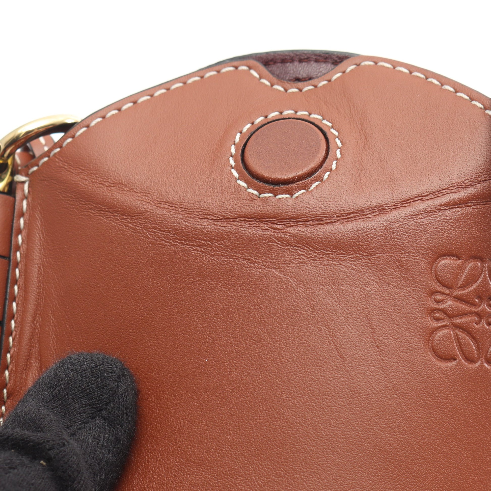 GATE POCKET ゲートポケット ショルダーバッグ レザー ブラウン ロエベ バッグ LOEWE