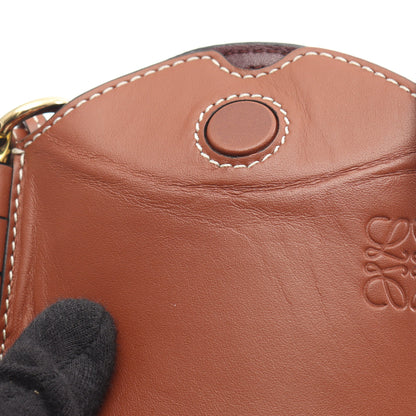 GATE POCKET ゲートポケット ショルダーバッグ レザー ブラウン ロエベ バッグ LOEWE