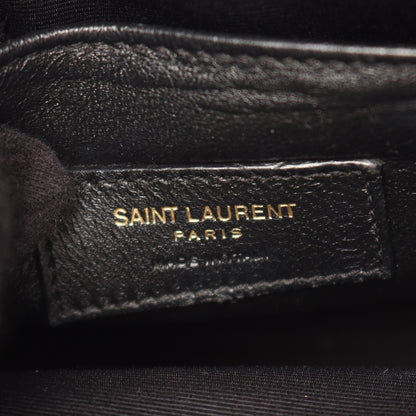 クラシックベイビー サックドジュール 2WAY ハンドバッグ キャンバス レザー アイボリー ブラウン サンローランパリ バッグ SAINT LAURENT PARIS