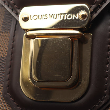 グリート ダミエエベヌ ハンドバッグ PVC レザー ブラウン ルイヴィトン バッグ LOUIS VUITTON