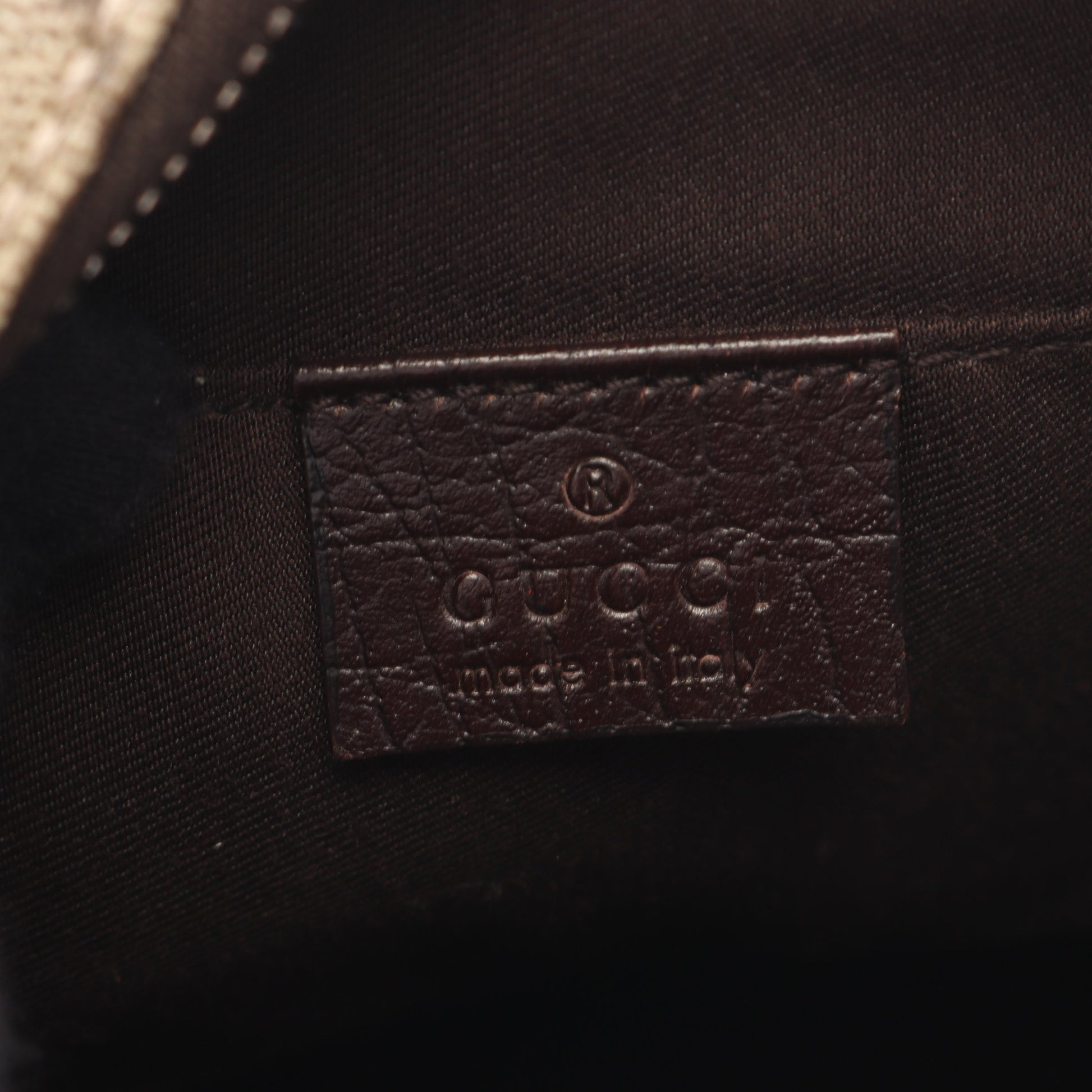 GGプラス ショルダーバッグ PVC レザー ベージュ ダークブラウン グッチ バッグ GUCCI