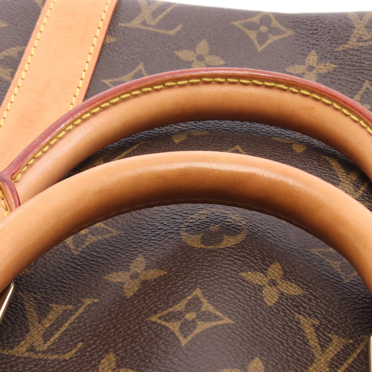 キーポル50 モノグラム ボストンバッグ PVC レザー ブラウン ルイヴィトン バッグ LOUIS VUITTON